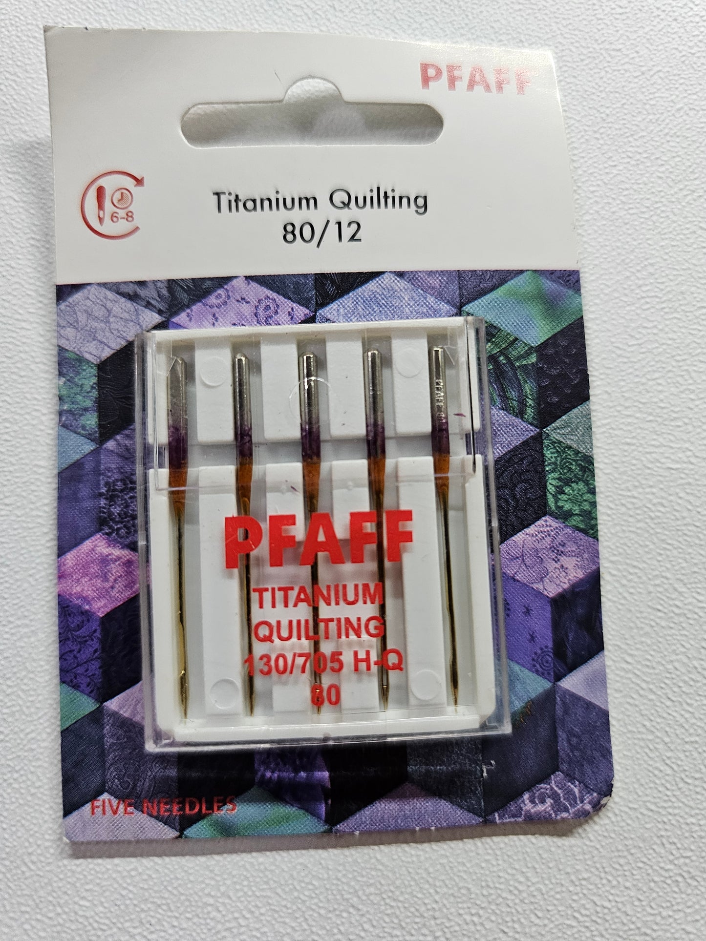 Pfaff Titanium Quilting 80/12, 5 pack