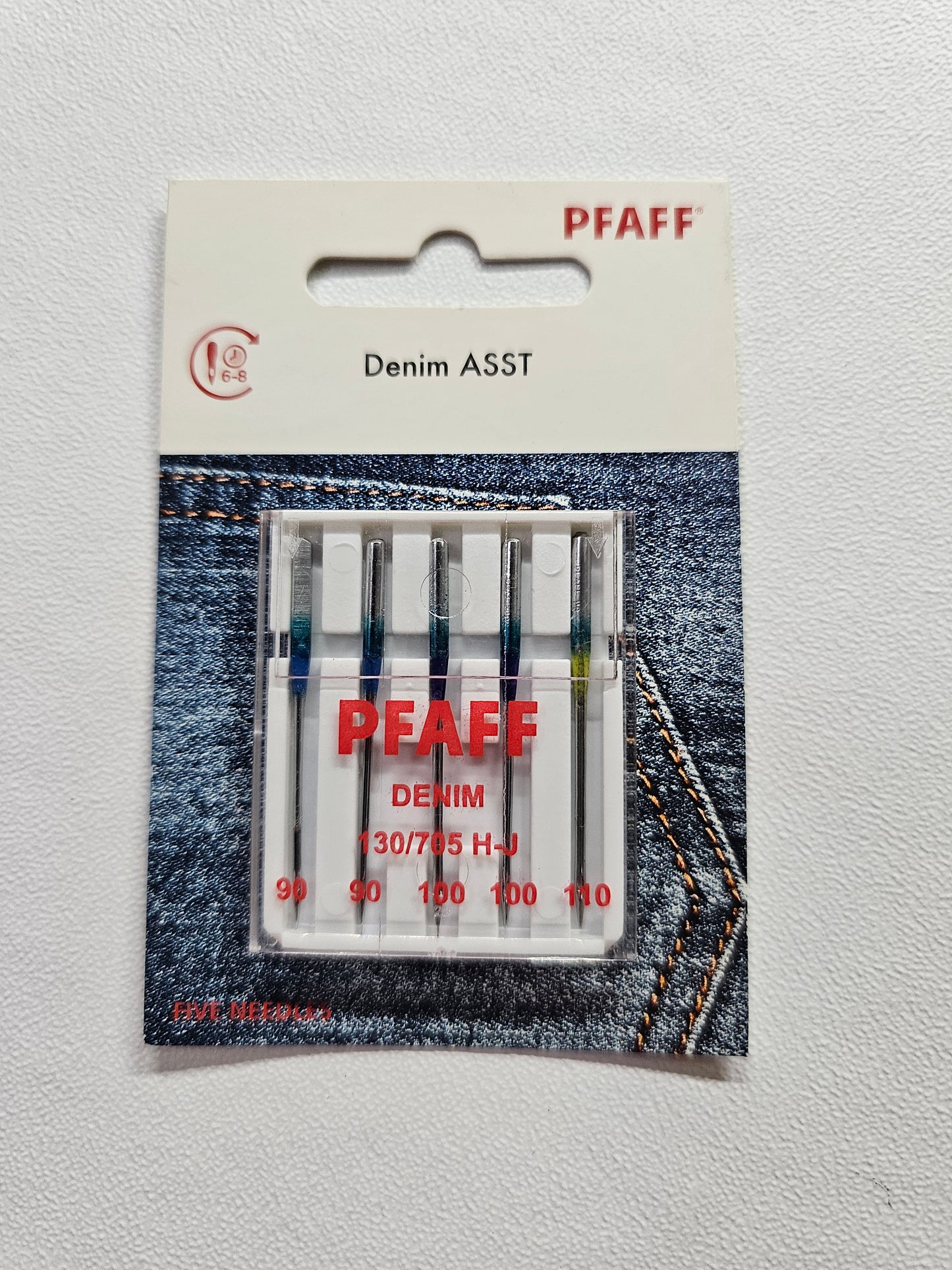 Pfaff Denim ASST sewing machine needles - 5 pack