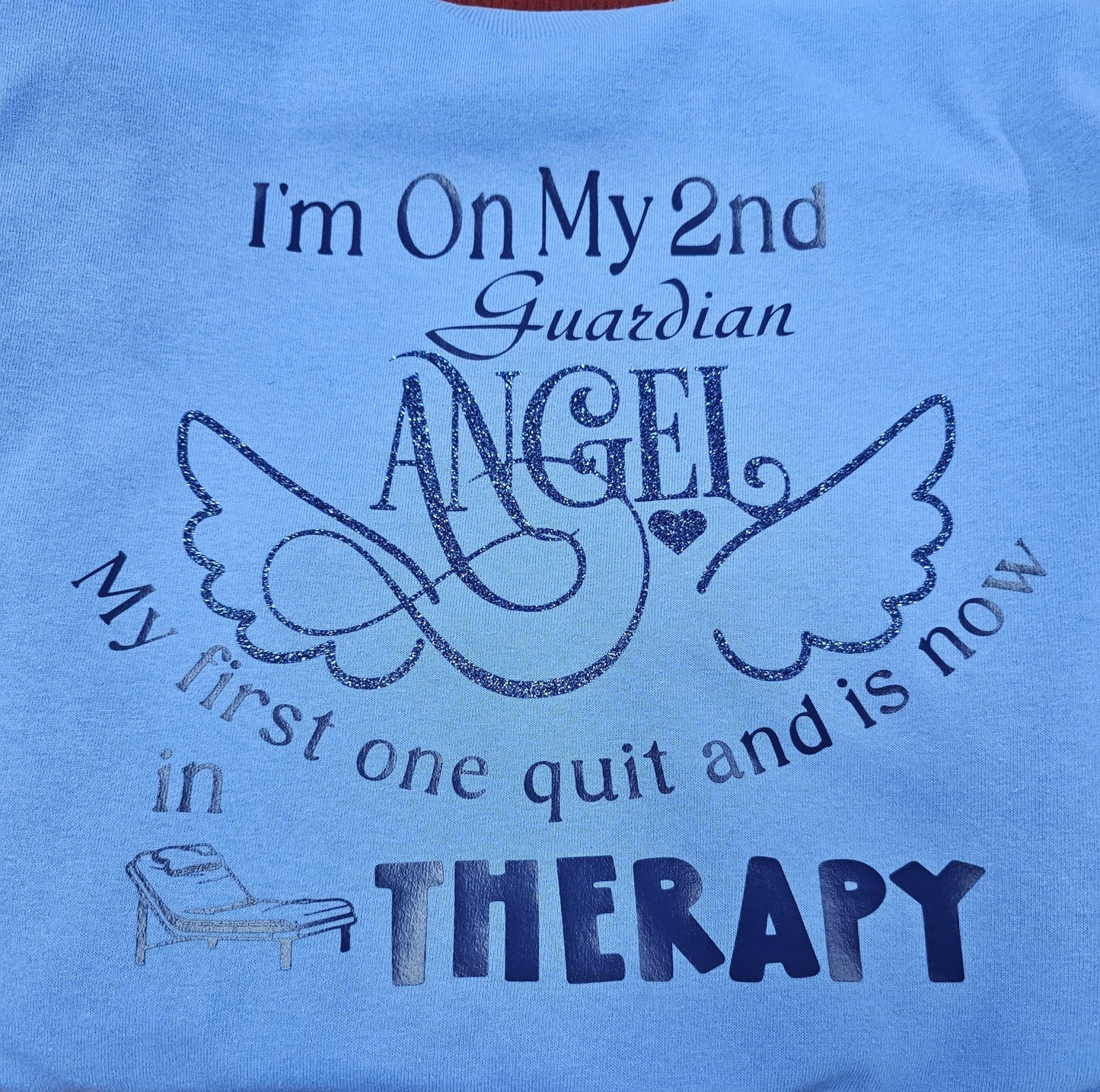 2nd Guardian Angel - glitter tee