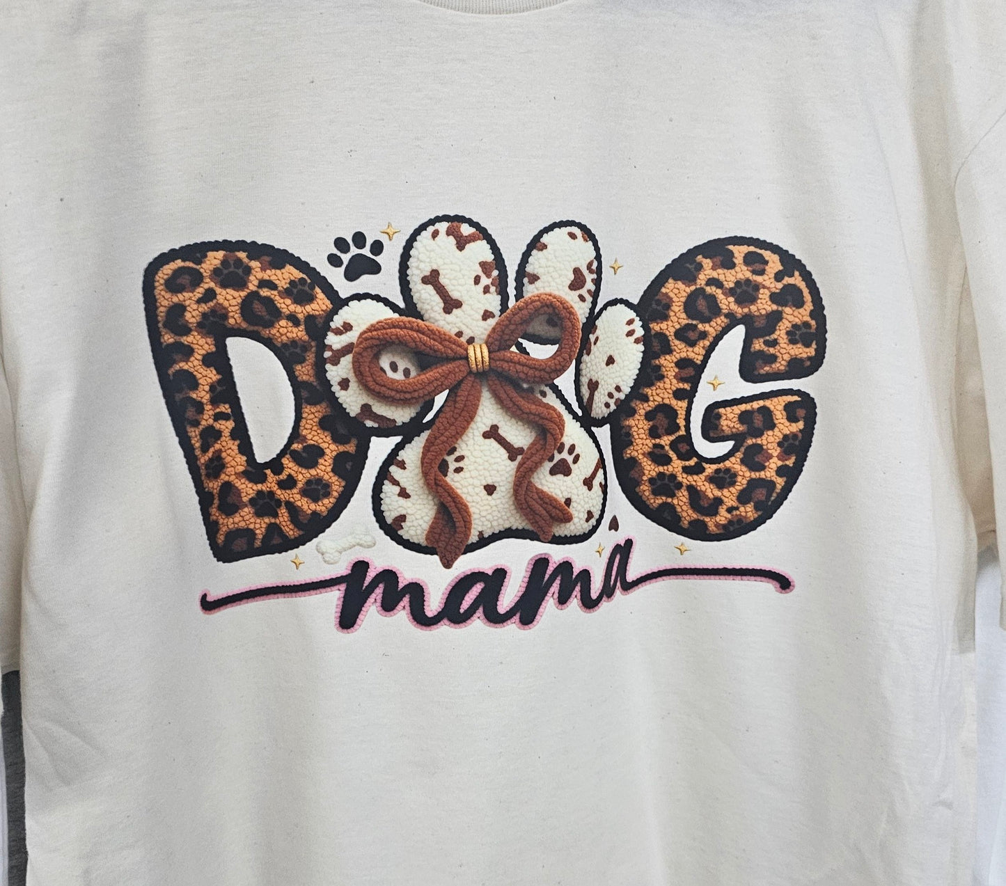 leopard print dog mama shirt