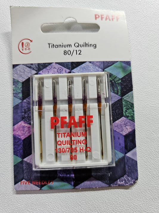 Pfaff Titanium Quilting 80/12, 5 pack