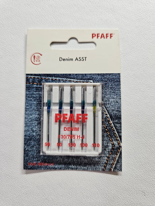 Pfaff Denim ASST sewing machine needles - 5 pack