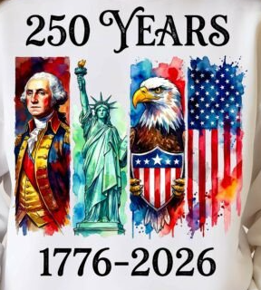 250 years - Washington, SOL, Eagle and flag