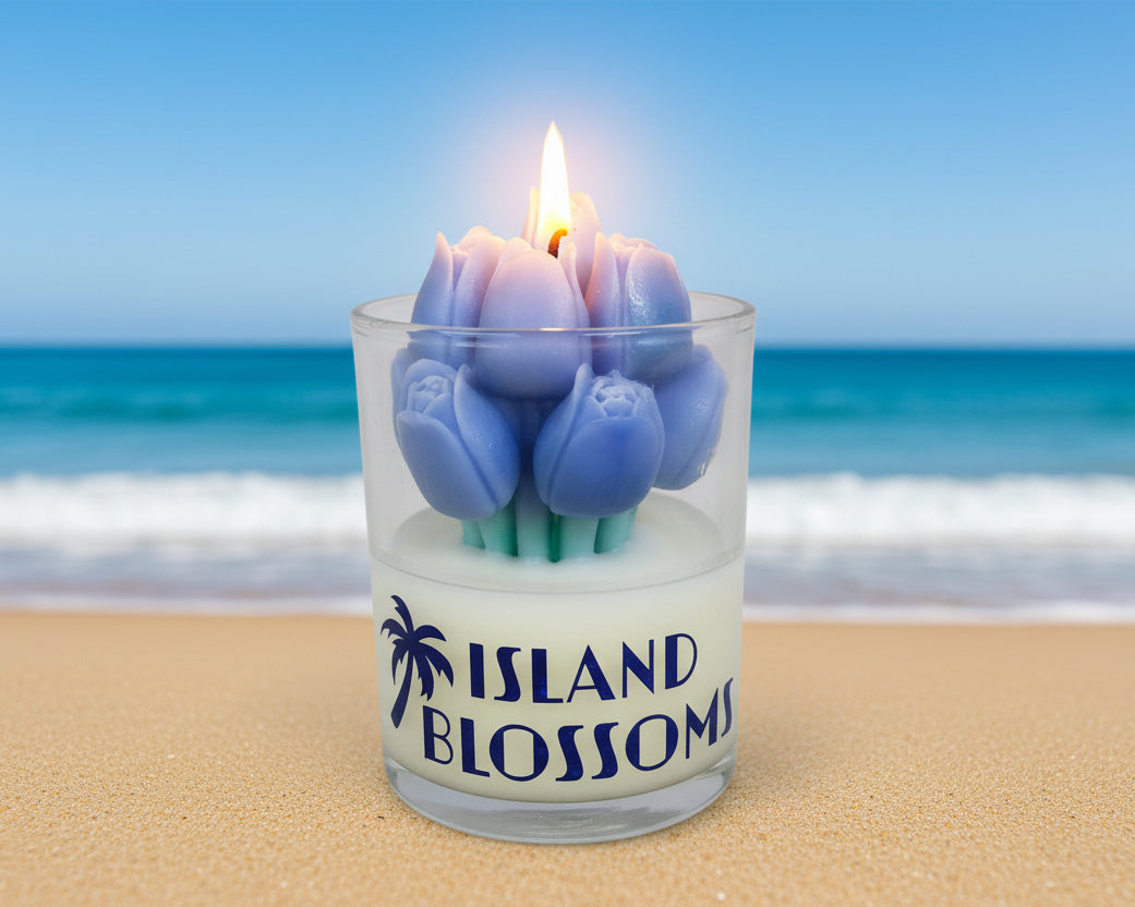 Island blossom candle - bouquet of tulips candles