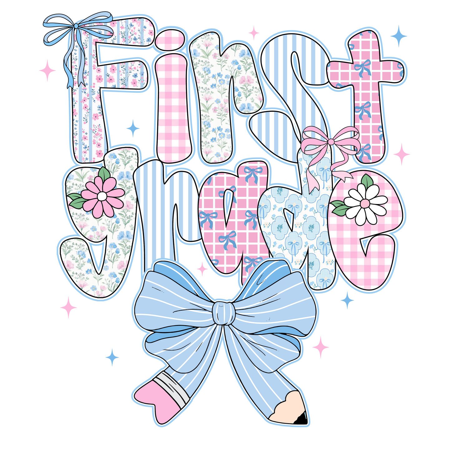 Patchwork style grade level - pastel - back to school tee