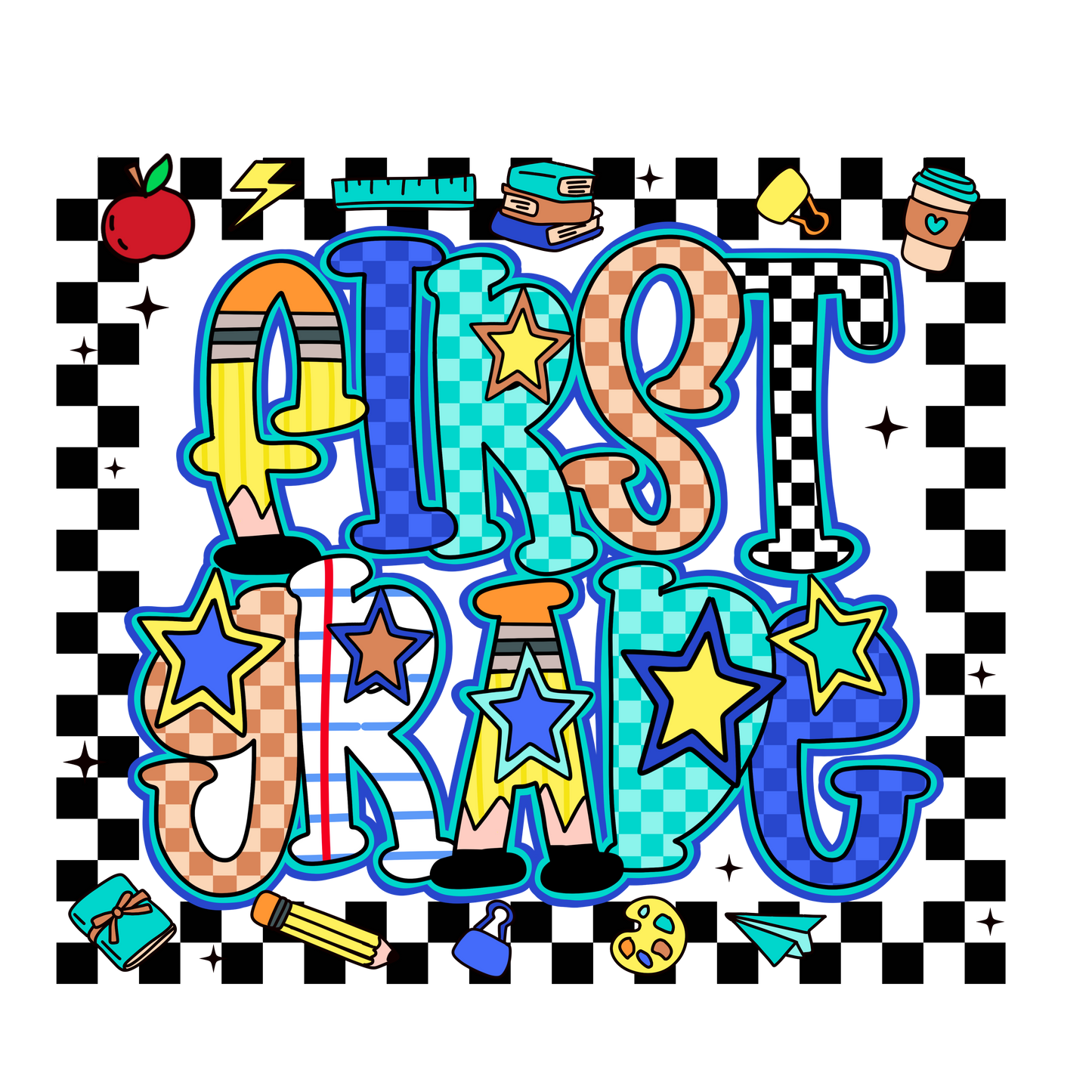 Grade level, cool colors - back to school Tee