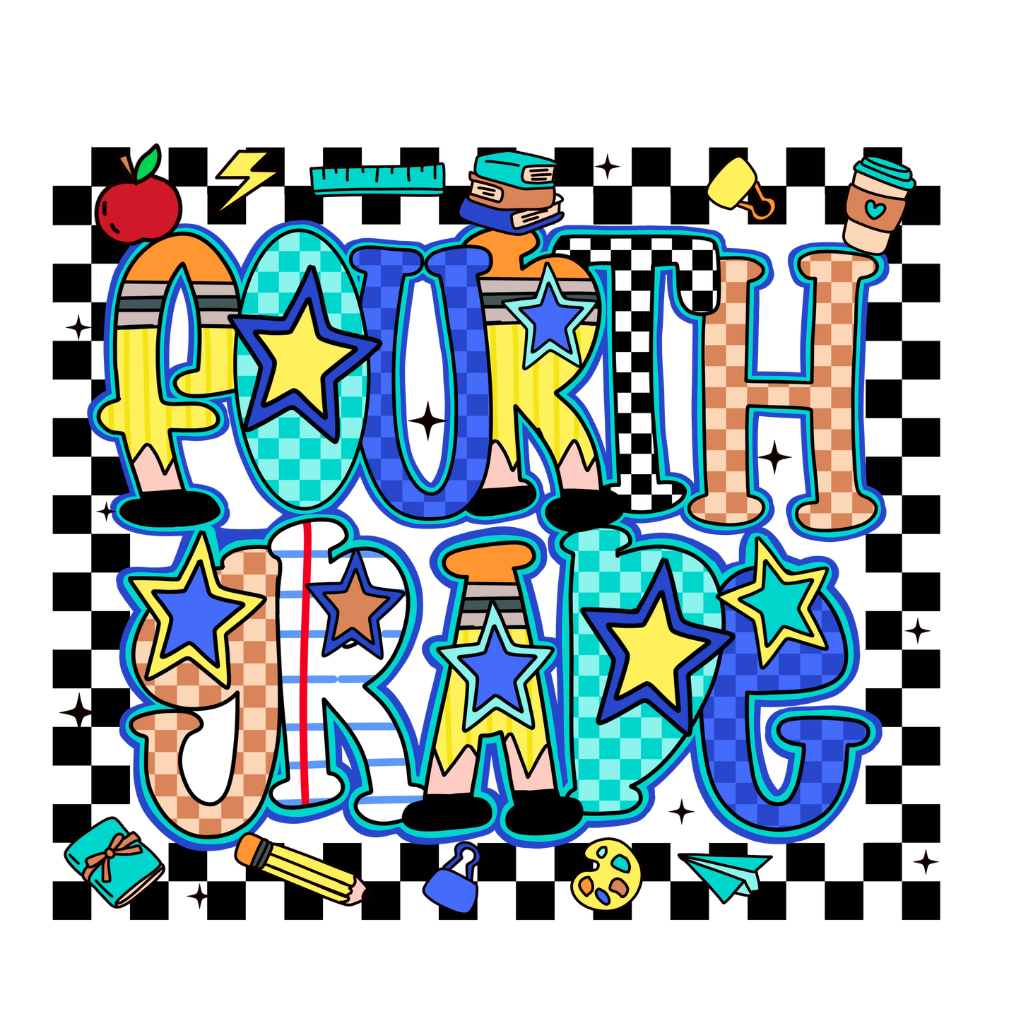 Grade level, cool colors - back to school Tee
