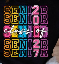 Colorful Senior 2027 Tee
