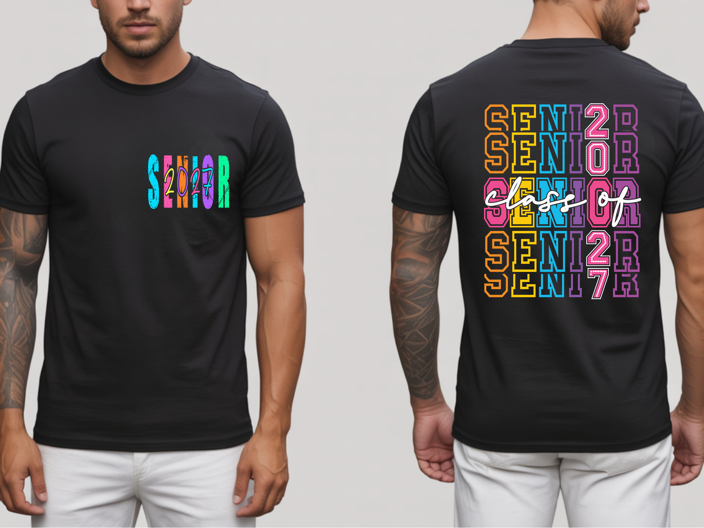 Colorful Senior 2027 Tee
